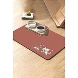 MAtGo Pati Mama Çeken Kedi Beslenme Matı Kaymaz Sıvı Geçirmez Kedi Köpek Mama Paspası 50x70cm