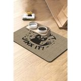 MAtGo Pati Süper Mood Deri Nazar Etme Krem Beslenme Matı Su Geçirmez Kedi Köpek Mama Paspası 50x70cm