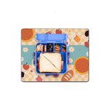 Matgo School Beslenme Saati Çilekli Sıvı Geçirmez Beslenme Matı Kaymaz Yıkanabilir Okul Yemek Pad 35X45CM