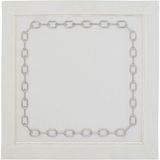 Matis Home Line Chain Zincir Desenli Gümüş 2'li Peçete - Standart