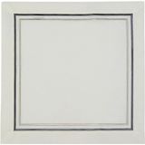Matis Home Line Elegance 2'li Gri Antrasit Detaylı Keten Peçete 40X40 cm - Standart