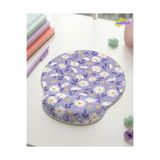 matizya Papatya Desenli Bilek Destekli Mouse Pad Ergonomik Jel Mousepad Kaymaz Tabanlı Lila Aesthetic
