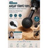 Matkap İçin Ahşap Törpü Topu 40mm Ahşap Oyma ve Şekillendirme Freze Ucu 10mm Sap Karbon Çelik Küresel Döner Törpü 723534
