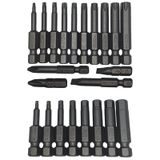 Matkap Uçları Torx Alyan Düz Yıldız 22 Parça 50 Mm Manyetik Mıkna