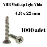 Matkap Uçlu Vida YHB 4,8x22 1000'li Paket