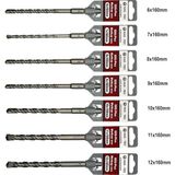 Matkap Ucu Seti | 7 Parça 6mm - 12MM | Kırıcı Delici Hilti Uyumlu Beton Delme Uçları