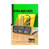Matkap Ucu Seti- Beton Metal Ahşap Matkap Ucu Drill Bits Set 16 Lı Set