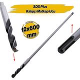 Matkap Uyumlu Sds Plus Kalıpçı Matkap Ucu 12 Cm 60 Cm 12 X 600 Mm Hilti Ucu