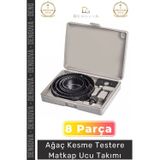 #MatkapUcu Profesyonel Metal Ahşap MDF Plastik Alüminyum Panç Seti 8 Parça Tavan Kesme Matkap Ucu Ta