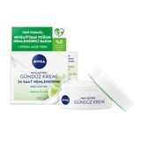 Matlaştırıcı Gündüz Yüz Bakım Kremi 50 ml, Saat Yoğun Nemlendirici, SPF15, Aloe Vera, Karma