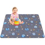 MatLeya Makinede Yıkanabilir Bebek Yer Oyun Matı 50x50 inç, Karın Zamanı için Kaymaz Tek Parça Bebek Emekleme Paspasları, Taşınabilir Oyun Parkı Matı Bebekler ve Yeni Yürümeye Başlayan Çocuklar için Oyun Matı