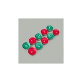 Matmel 10'lu Tealight Mum - Kırmızı / Yeşil - 3,8 cm - Çok Renkli - 6