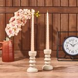 Matmel 2'li Burgu Şamdan Mumu - Açık Kahverengi - 25 cm - Çok Renkli - kokular