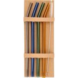 Matmel 4'lü Cam Pipet - Renkli - 20 cm - Çok Renkli - 1