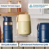 Matmel Kitchen Yemek Termosu - Bej - 500 ml - Çok Renkli - 8