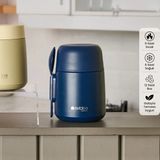 Matmel Kitchen Yemek Termosu - Lacivert - 500 ml - Çok Renkli - 8