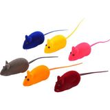 Matmel Pet Oyuncağı Fare - Asorti - 12X3 cm - 5 - Çok Renkli