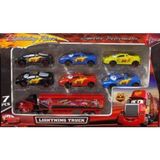 Matmel Racer 6 Adet Tır Seti Metal Oyuncak Koleksiyonluk ve Eğlenceli Set