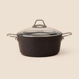 Matmel Siyah Inci Granit Derin Tencere - 24 cm