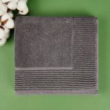 Matmel Soft Bordürlü Premium Ayak Havlusu - Antrasit - 50X70 cm - Çok Renkli