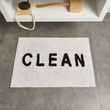 Matmel Soft Clean Tufting Banyo Paspası - Beyaz - 60X90 cm - Renkli