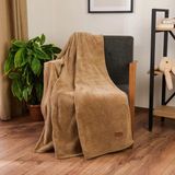 Matmel Soft Cozy Wellsoft Tv Battaniyesi - Kahverengi - 120X160 cm - Renkli - 100 x 100 cm