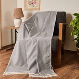Matmel Soft Dalinda Koltuk Şalı - Gri - 170X230 cm - Renkli - 100 x 100 cm
