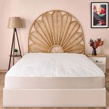 Matmel Soft Kapitoneli Sıvı Geçirmez Fitted Çift Kişilik Alez - Beyaz - 160X200 cm - 35 x 45 cm - Renkli