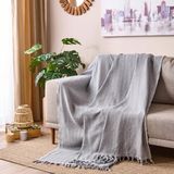 Matmel Soft Koltuk Şalı - Gri - 180X210 cm - 100 x 100 cm - Çok Renkli
