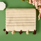 Matmel Soft Püsküllü Ayak Havlusu - Bej - 50X70 cm - Çok Renkli