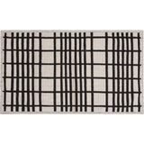 Matmel Soft Roger 2'li Banyo Paspası - Ekru / Siyah - 60X100 cm + 50X60 cm - Renkli