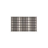 MATMEL Soft Roger 2'li Banyo Paspası - Ekru / Siyah - 60x100 cm + 50x60 cm