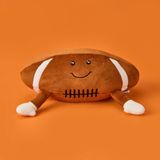 Matmel Soft Rugby Top Figürlü Yastık - Kahverengi - 35X20 cm - 10 cm - Çok Renkli