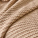 Matmel Soft Shiny Koltuk Şalı - Bej / Kahverengi - 130X170 cm - Renkli - 100 x 100 cm