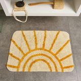 Matmel Soft Sun Tufting Banyo Paspası - Ekru - 60X90 cm - Renkli