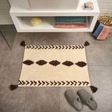 Matmel Soft Tufting Thek Banyo Paspası - Ekru - 60X90 cm - Çok Renkli - tek ebat