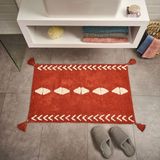 Matmel Soft Tufting Thek Banyo Paspası - Kiremit - 60X90 cm - Çok Renkli - tek ebat