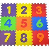 matrax oyuncak eva puzzle 33x33cm x 7 mm yer matı rakamlar (9 parça) - Yok