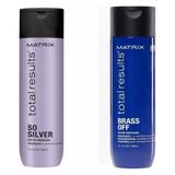 Matrix Total Results Brass Off Renk Koruyucu Mavi + So Silver Color Care Gri Ve Gümüş Saçlar Şampuan 300 ml