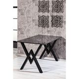 Matrix Wega Bendir Mermer Desen 85x130 Mutfak Masası