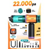 Matt Authentic Craftsman MATT MCV22 Şarjlı Araç Süpürgesi Sarı 22.000Pa Güçlü Vakumlu Mini El Süpürgesi Type-C Şarjlı 220ML