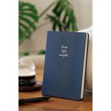Matt Notebook 14x20 cm Sert Kapak Çizgili Lacivert Defter