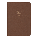 Matt Notebook 14x20 cm Sert Kapak Noktalı Kahverengi Defter