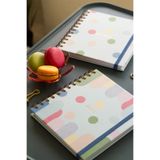 Matt Notebook 15x15 cm Kare 2'li Set Spiralli Çizgili Tarihsiz Not Defteri Renkli Puantiye