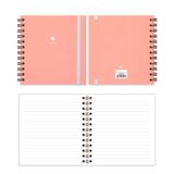 Matt Notebook 15x15 cm Kare 2'li Set Spiralli Çizgili Tarihsiz Not Defteri
