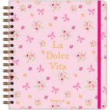 Matt Notebook 19X21 cm Kare Lastikli Spiralli Sert Kapak Not Defteri Çizgili