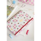 Matt Notebook 2026-2027 A5 Akademik Ajanda Spiralli 15x21 cm - 16 Aylık - Motivasyon Sayfalı Çilek