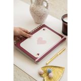 Matt Notebook 2026-2027 A5 Akademik Ajanda Spiralli 15x21 cm - 16 Aylık - Motivasyon Sayfalı Kalp