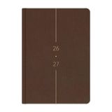 Matt Notebook 2026-2027 A5 Keten Akademik Ajanda 15X21 cm - 17 Aylık Kahverengi