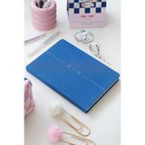 Matt Notebook 2026-2027 A5 Keten Akademik Ajanda 15X21 cm - 17 Aylık Mavi